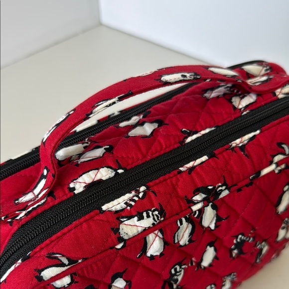 Vera Bradley Playful Penguin Red Cosmetic Case - Picture 7 of 16